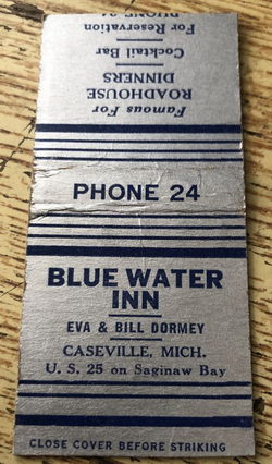 Blue Water Inn - Matchbook